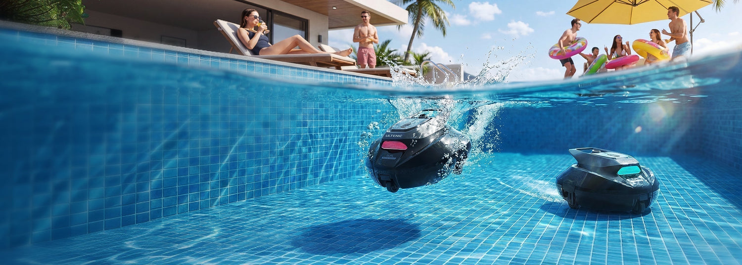 Descubre el Ultenic Pooleco 10, el revolucionario robot de piscina inalámbrico. 90 minutos de autonomía, navegación inteligente. Envío gratuito en Francia. ¡Ya a la venta!