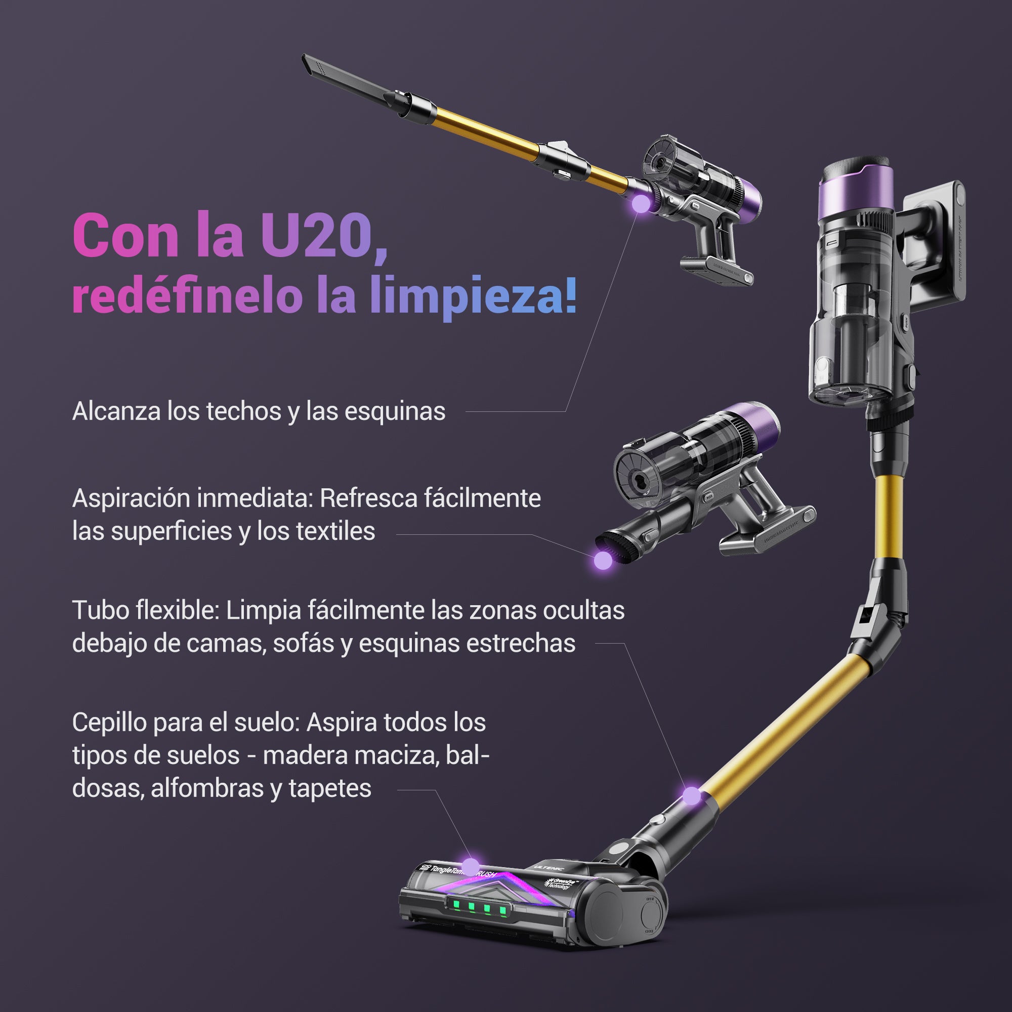 Ultenic U20 Aspiradora sin Cable