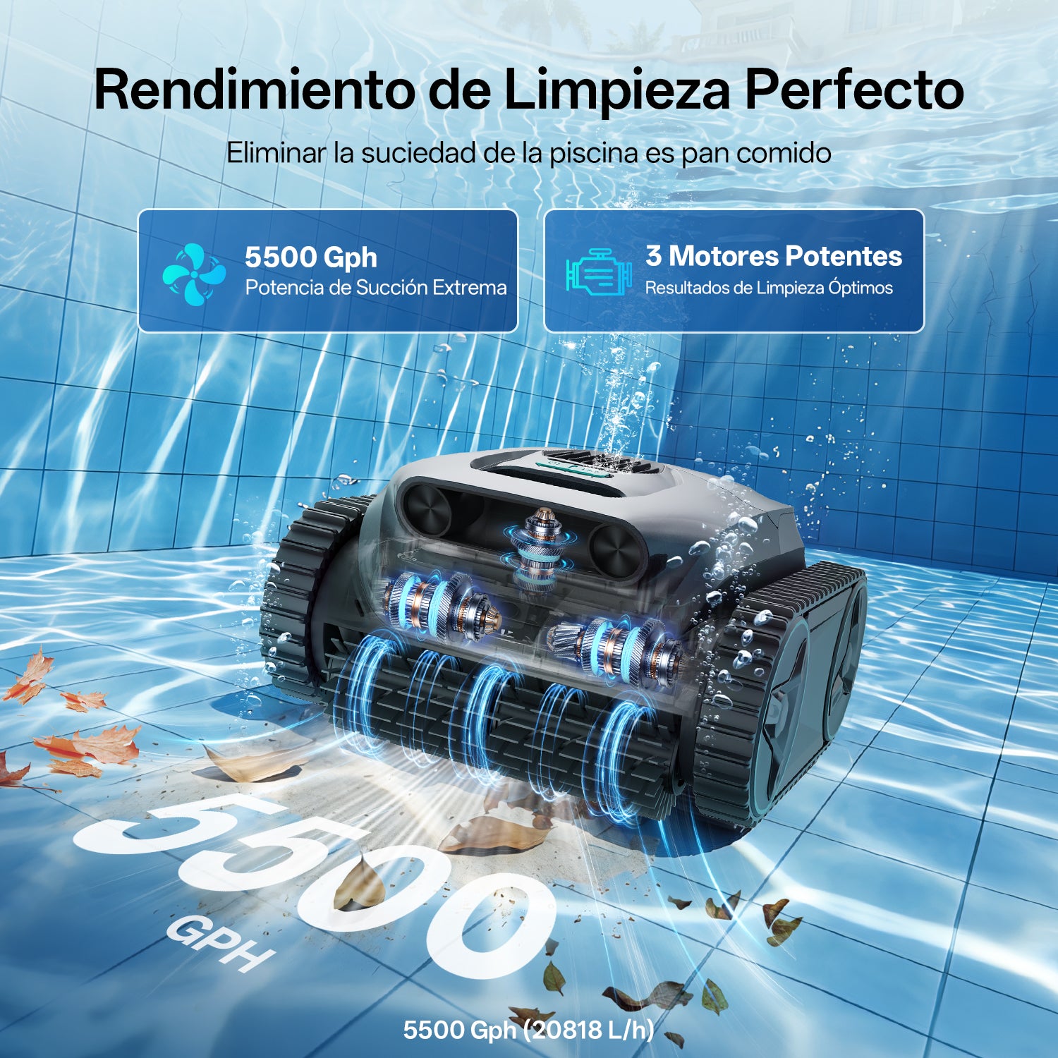 Ultenic Pooleco 30 Robots Limpiafondos Piscina