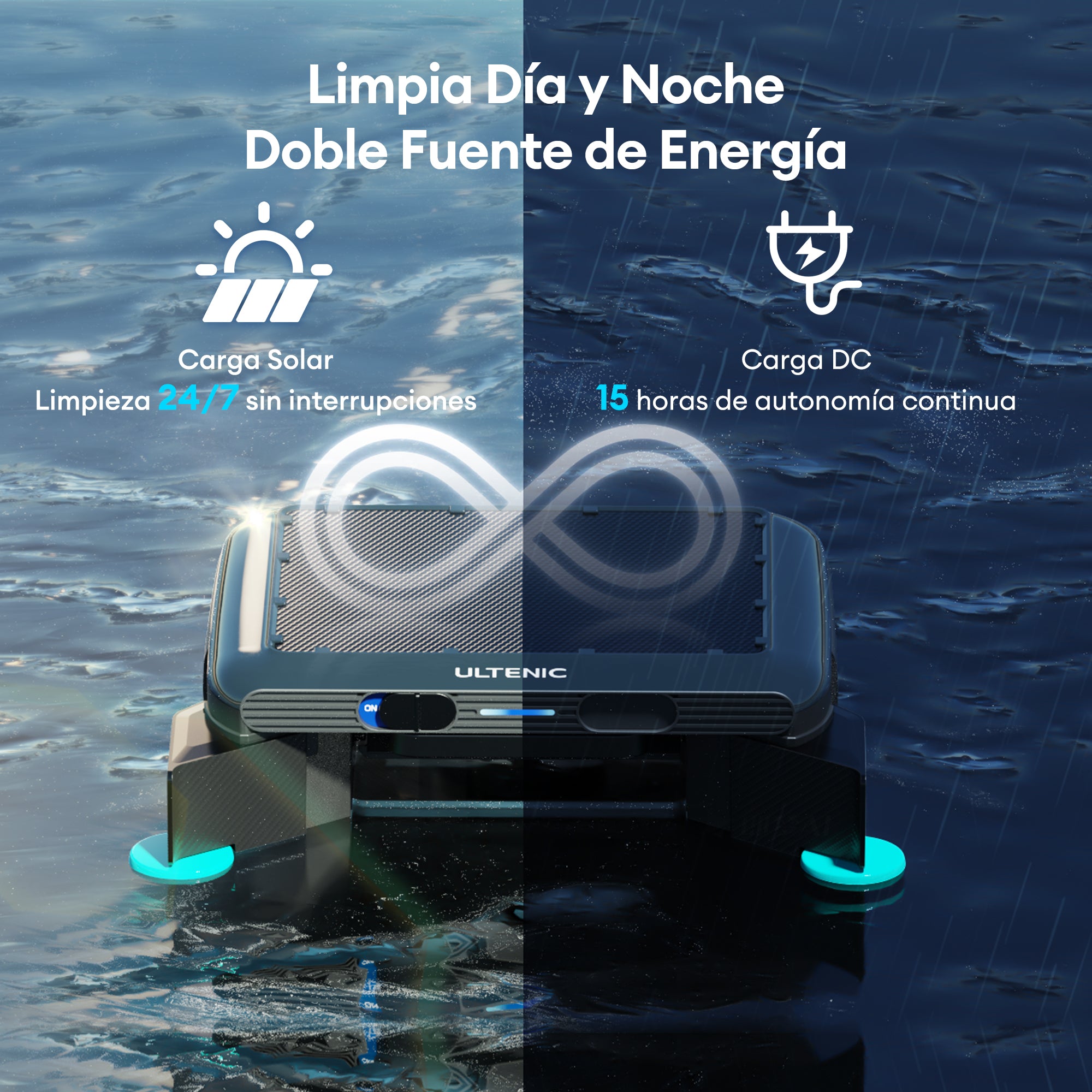 Ultenic Pooleco S1 Skimmer Robótico Solar para Piscinas