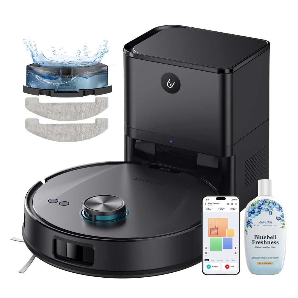 Ultenic T20 Pro Robot Aspirador y Fregasuelos: 8000Pa y Auto-Vaciado