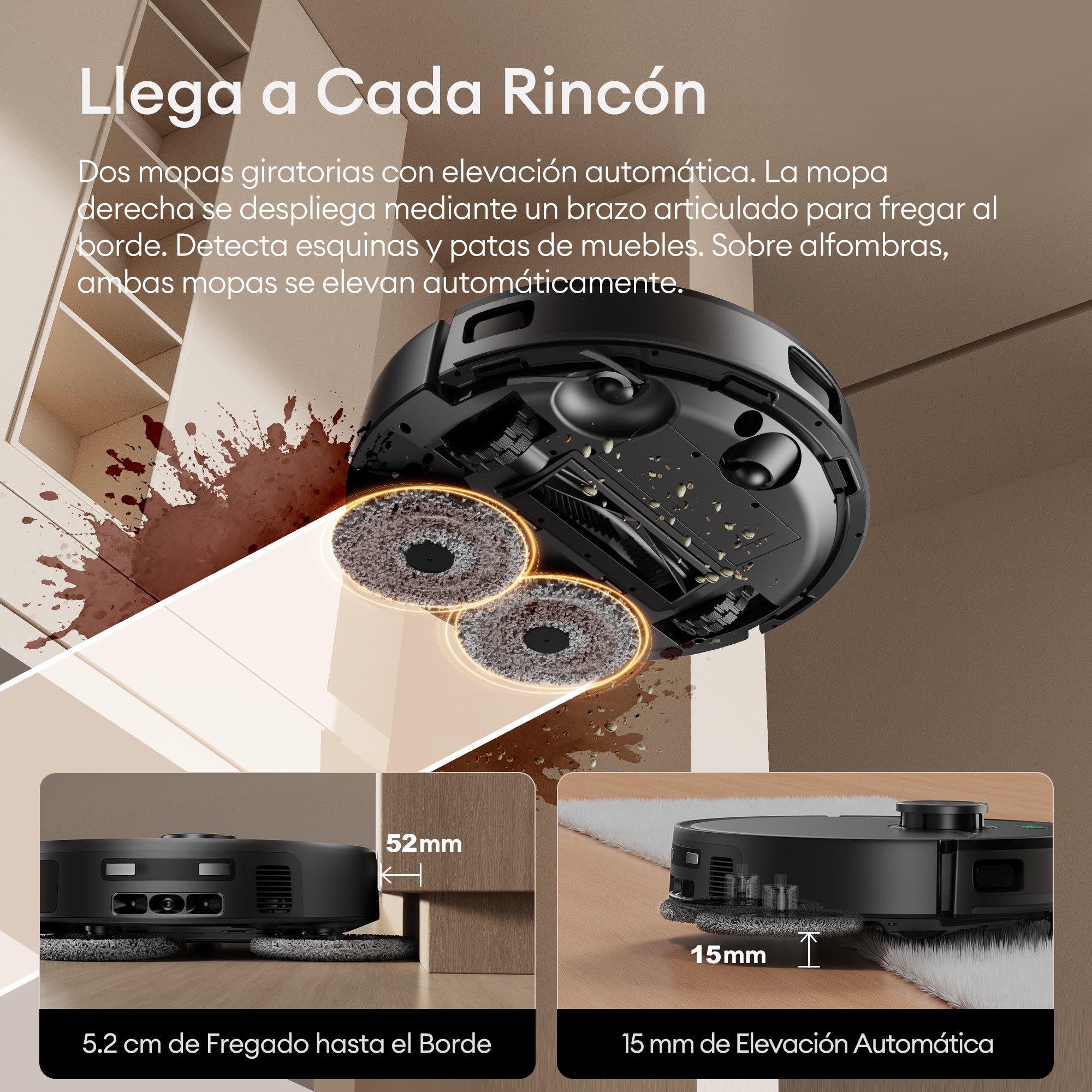 Ultenic MX50 Robot Aspirador y Fregasuelos