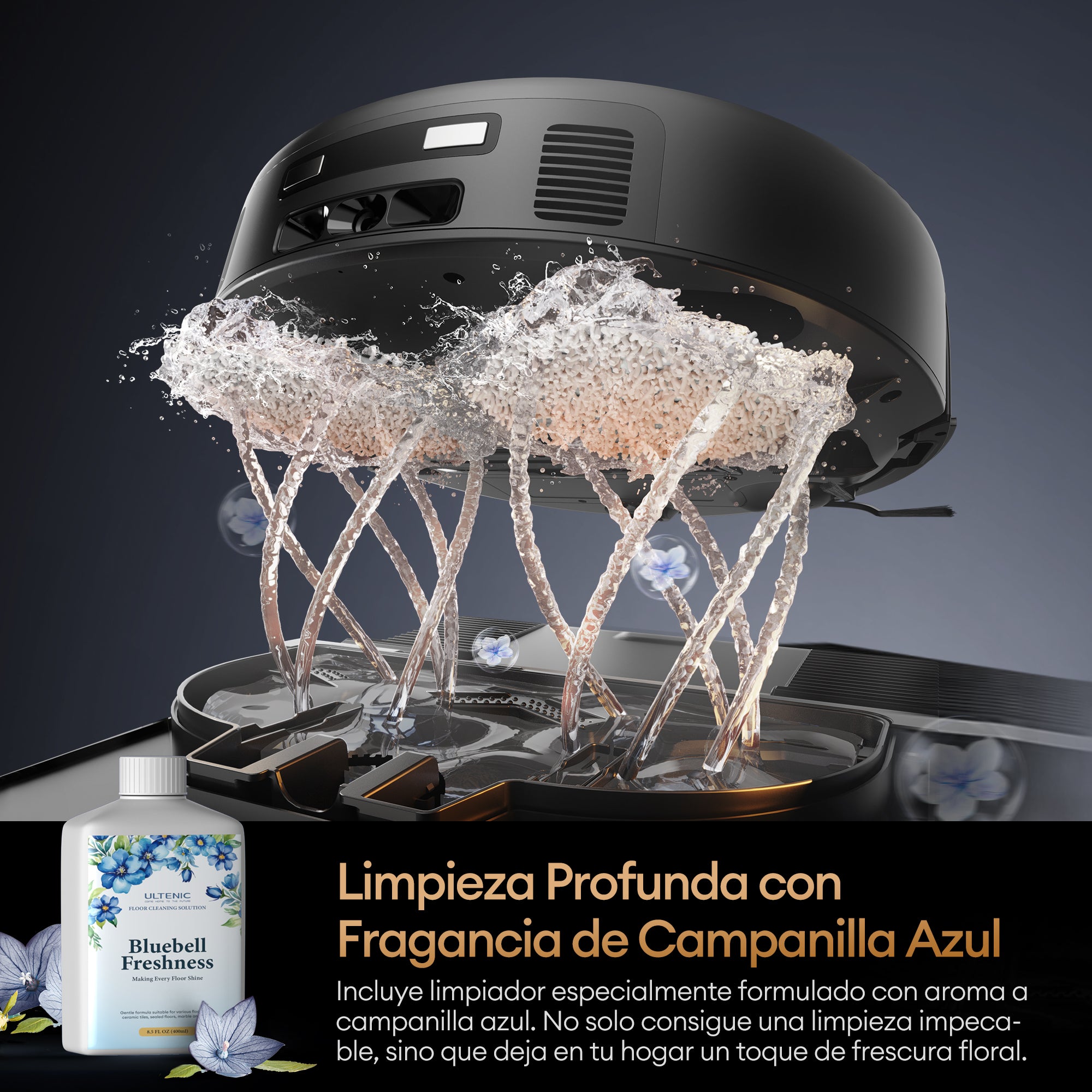 Aspirador de pó robô Ultenic MX50 e esfregão de chão