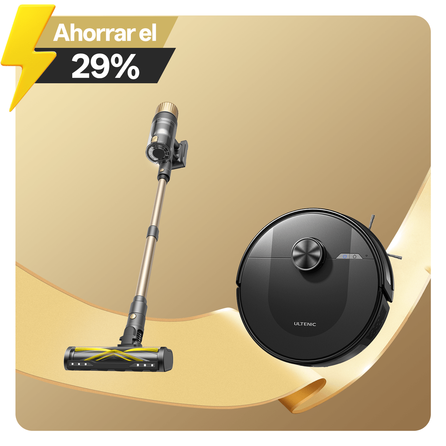 Ultenic U15 Aspiradora sin Cable: 50KPa y Tecnología GreenEye™