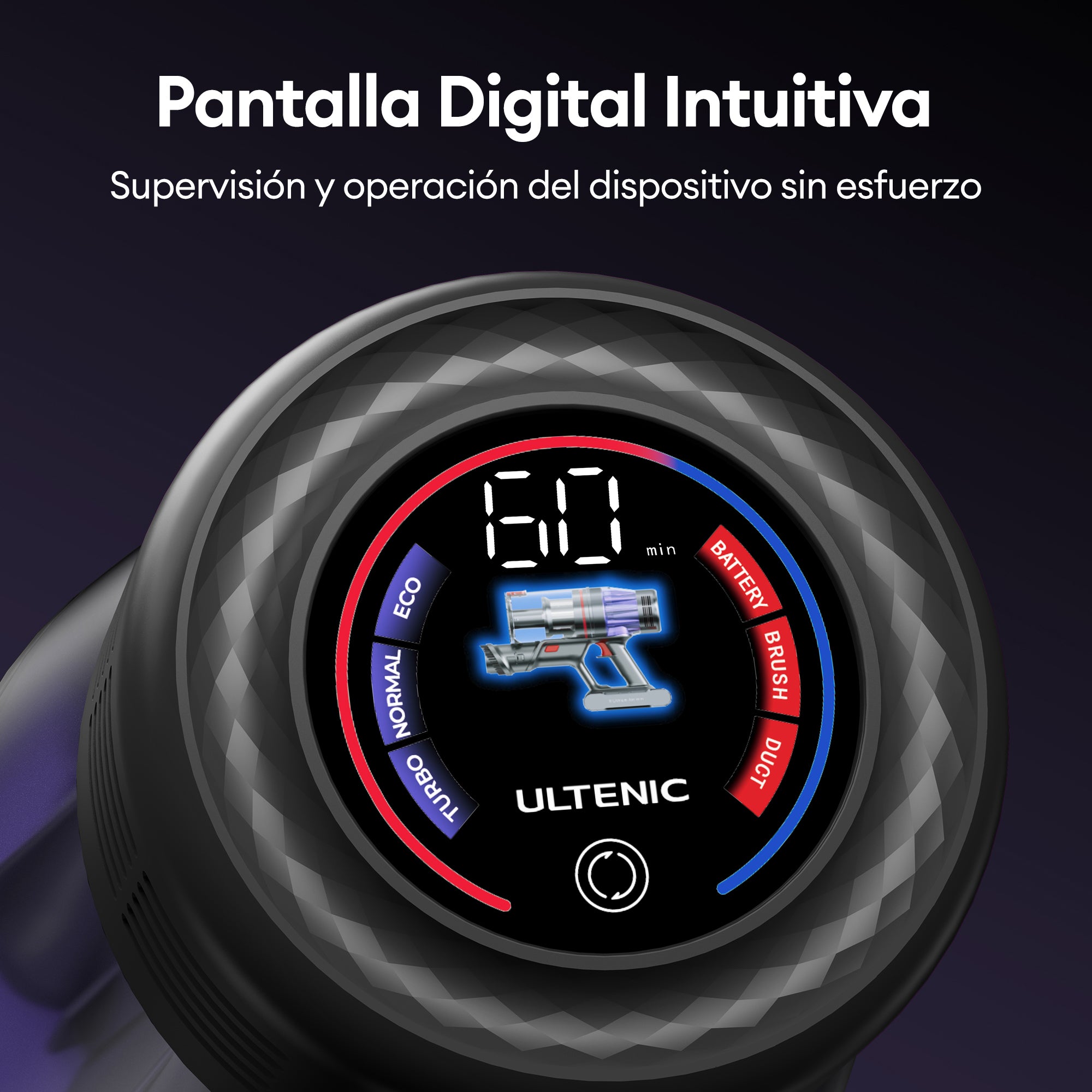 Ultenic U16 Flex Aspiradora sin Cable: GreenEye™ y Tubo Plegable