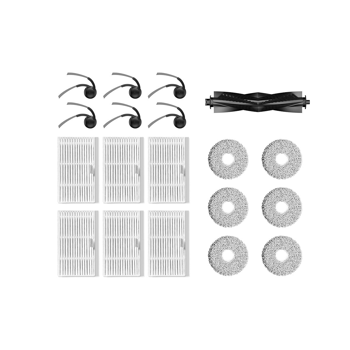MX50 Paquete de accesorios (6 cepillos laterales + 6 HEPA + 6 mopas + 1 cepillo principal)