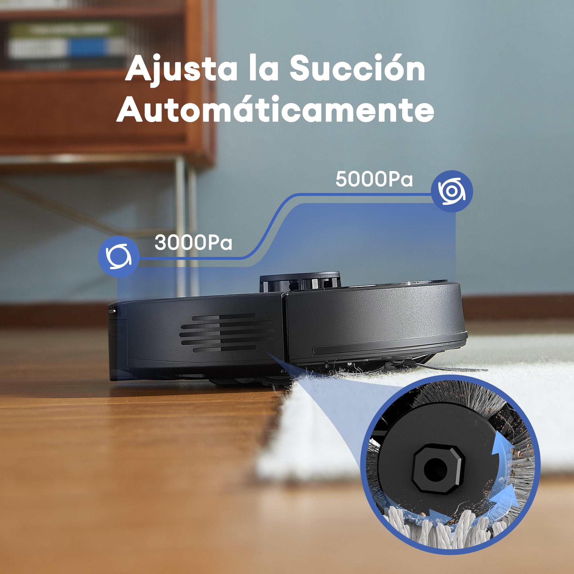Aspirador de pó robô Ultenic D10 e esfregão de chão: LiDAR e sucção 5000Pa
