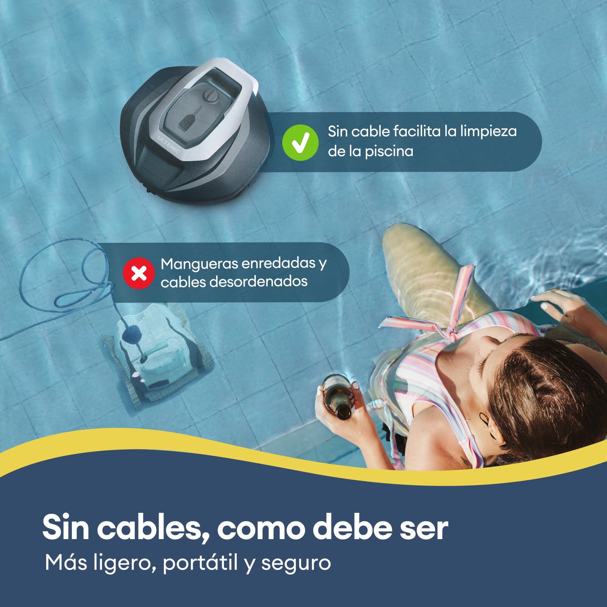 Robôs limpadores de piscina Ultenic Pooleco série 10