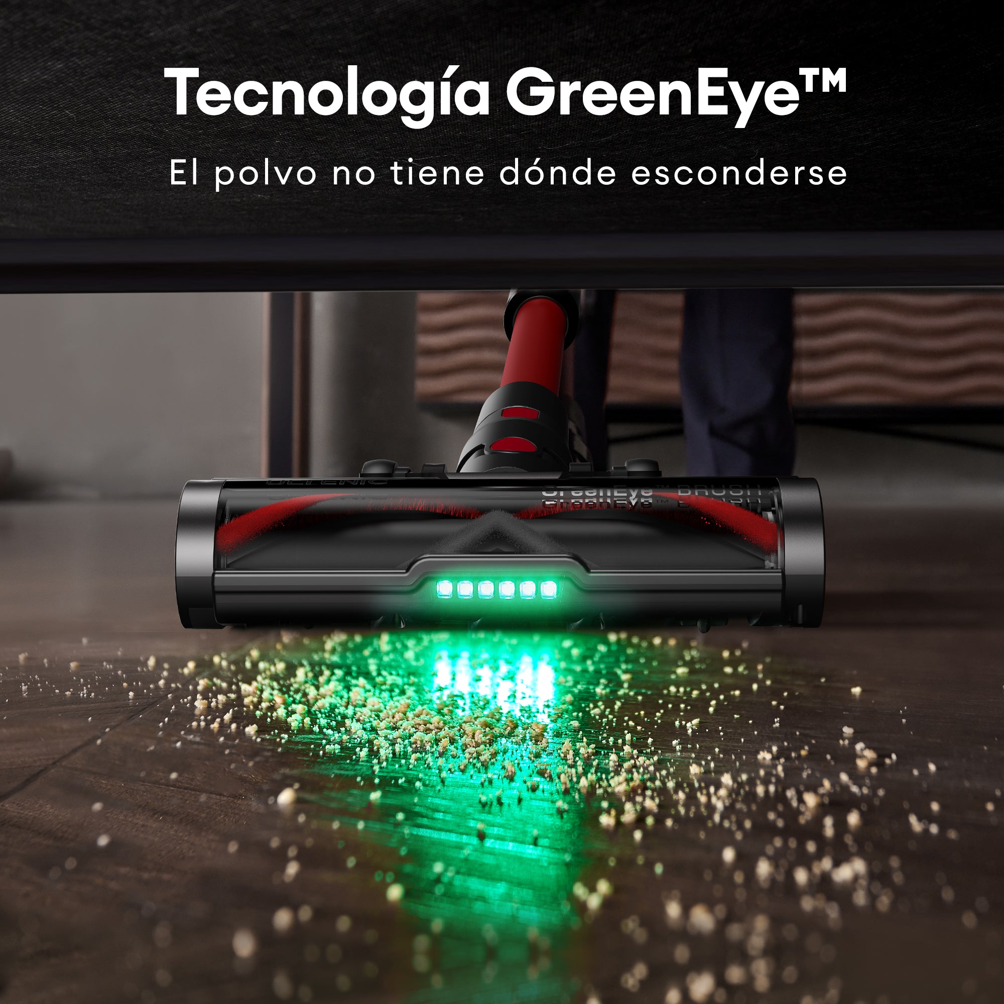 Ultenic U16 Flex Aspiradora sin Cable: GreenEye™ y Tubo Plegable