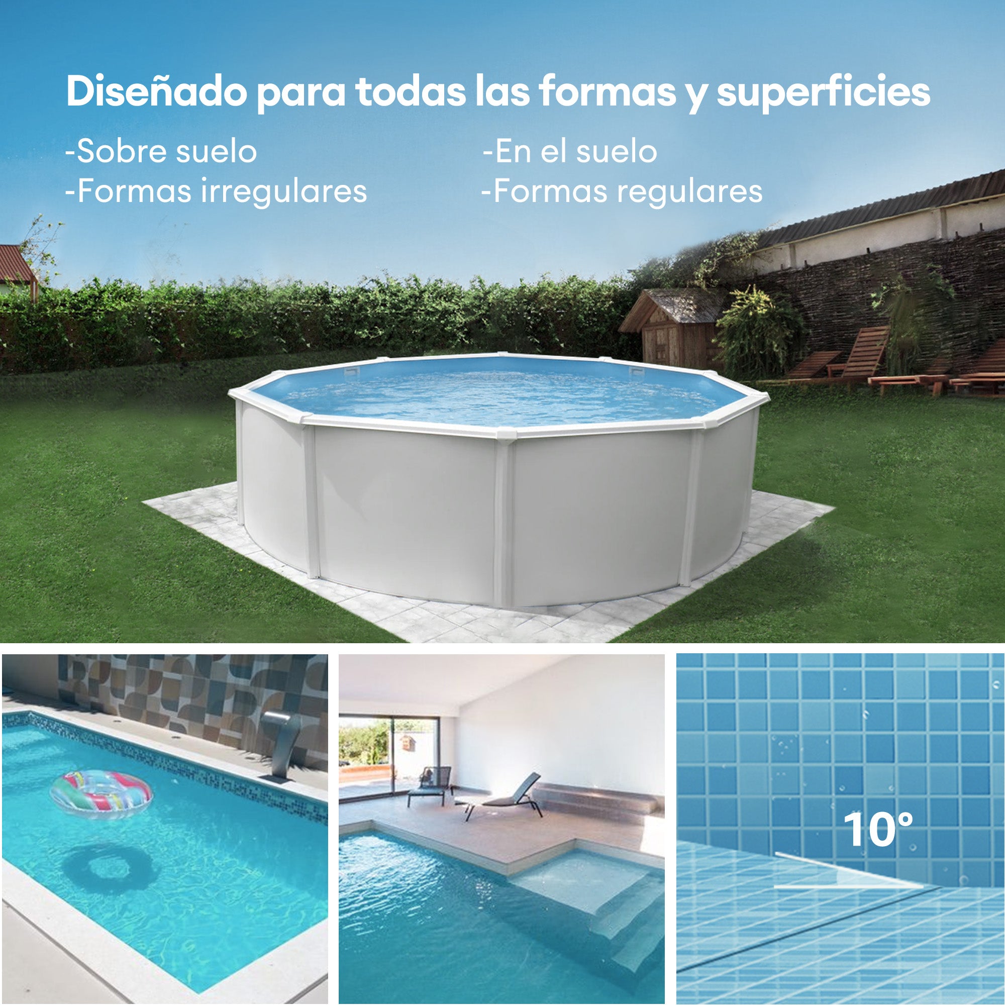 Robôs limpadores de piscina Ultenic Pooleco série 10
