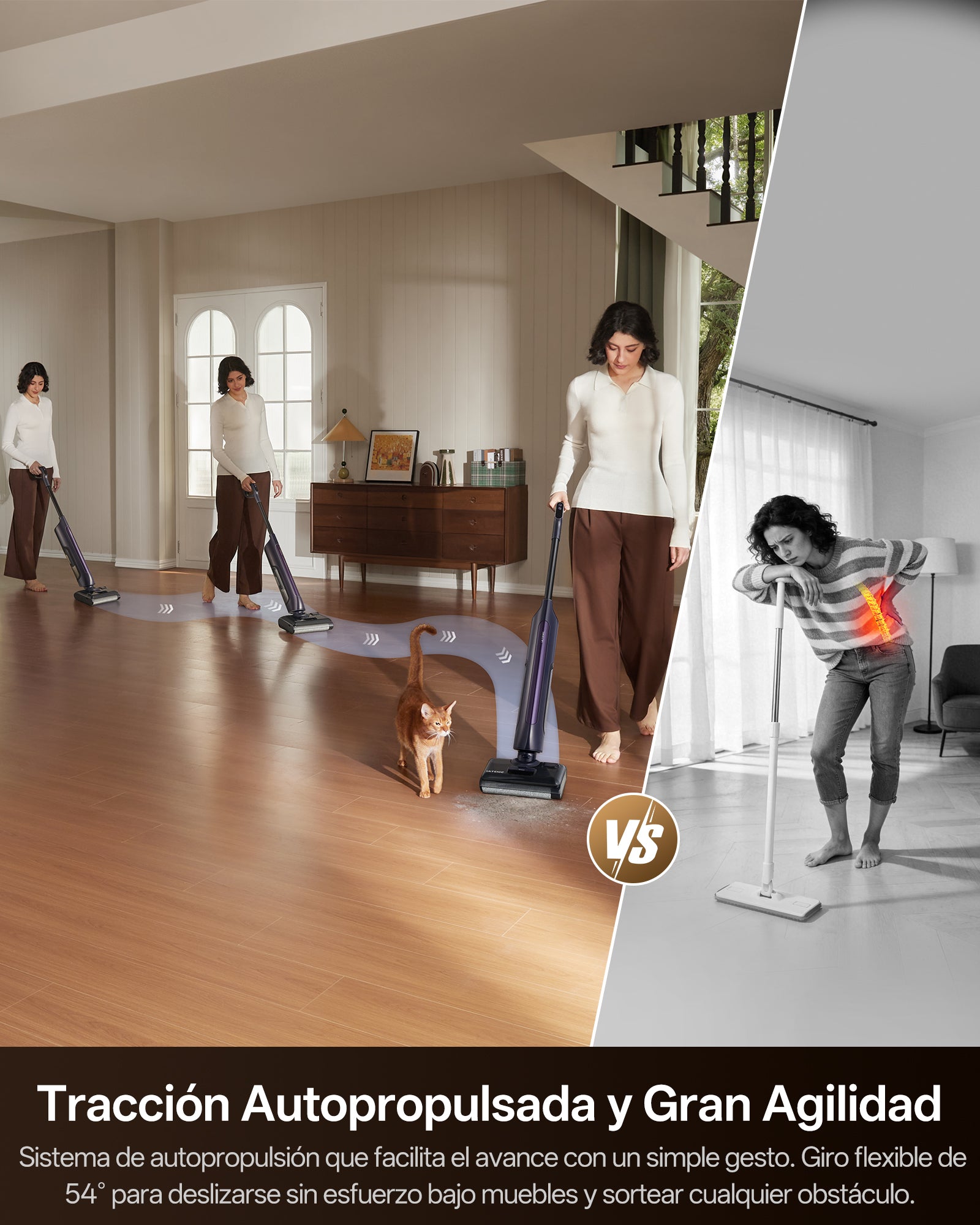 Aspirador de vassoura inteligente Ultenic AC1 TriFlex