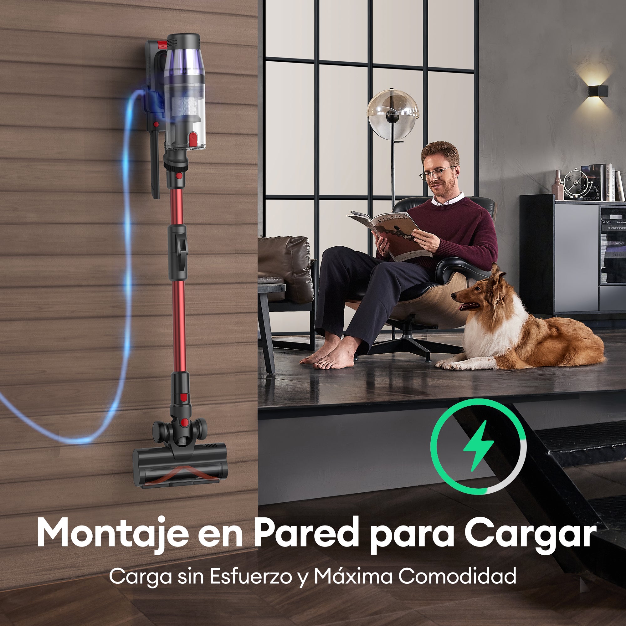 Ultenic U16 Flex Aspiradora sin Cable: GreenEye™ y Tubo Plegable